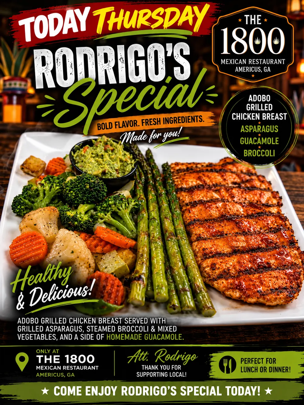 Rodrigo's Special Thursday flyer